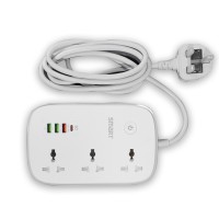 

                                    SMART SEE-PE34L Wi-Fi Smart Power Strip with 3 Sockets, USB-C, and Fast Charging